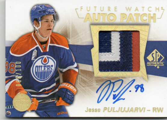  2016-17 SP Authentic Limited Patch Autographs #149 Jesse Puljujarvi FW/100