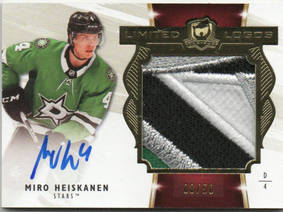  2019-20 The Cup Limited Logos Autographs #LLMH Miro Heiskanen/50