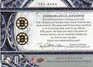  2010-11 Artifacts Tundra Tandems Silver #TT2BOSG Tim Thomas/Tuukka Rask /75