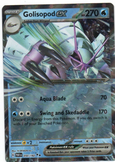 Golisopod ex 050/182 Paradox Rift Double Rare