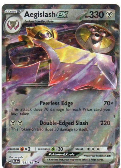 Aegislash ex 135/182 Paradox Rift Double Rare