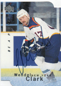  1995-96 Be A Player Autographs Die Cut #S55 Wendel Clark