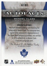  2021-22 Artifacts Autofacts #AFWC Wendel Clark E