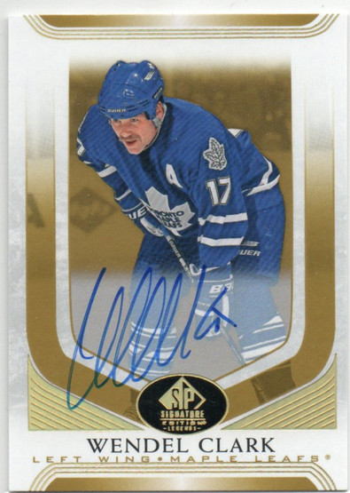  2020-21 SP Signature Legends Gold Spectrum #67 Wendel Clark AU C