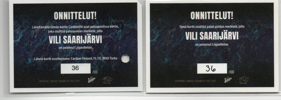2022-23 Cardset Vili Saarijärvi Patch /100 
