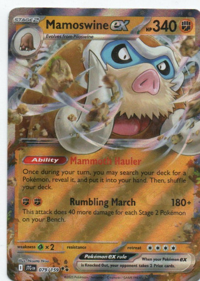 Mamoswine ex 079/159 Journey Together Double Rare