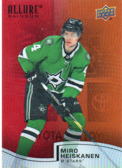  2021-22 Upper Deck Allure Rainbow Red Orange #R69 Miro Heiskanen