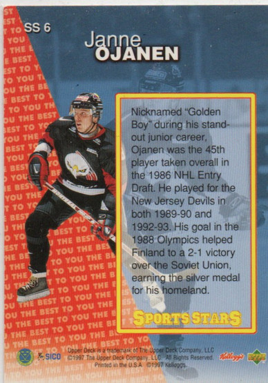 1997 Kellogs Sports Stars Janne Ojanen SS6