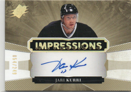  2017-18 SPx Impressions Autographs #IAJK Jari Kurri/249