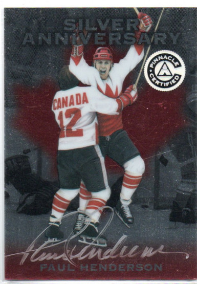  1997-98 Pinnacle Certified Summit Silver #S4 Paul Henderson (silver auto)