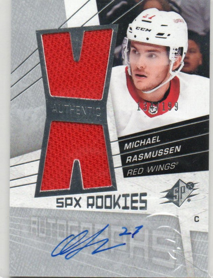  2018-19 SPx '08-09 Retro Rookies Autographs #08AMR Michael Rasmussen /199