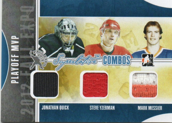 2009-10 ITG Superlative Combos Toronto Spring Expo Silver #SC96 TBD Yzerman Messsier Quick /9