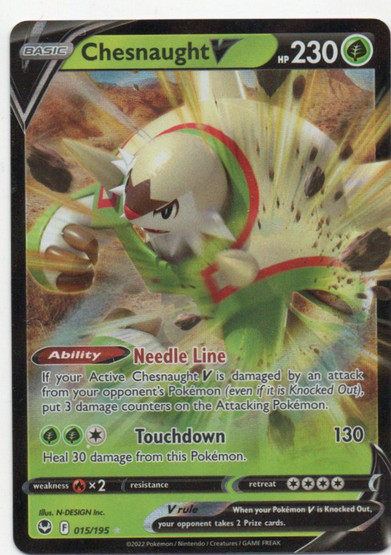 Chesnaught V 015/195 Silver Tempest Ultra Rare
