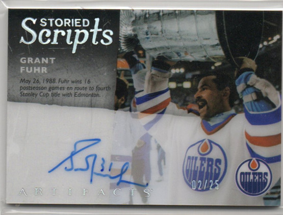  2024-25 Artifacts Storied Scripts #SSGF Grant Fuhr /25
