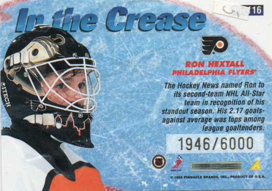  1996-97 Summit In The Crease #16 Ron Hextall /6000