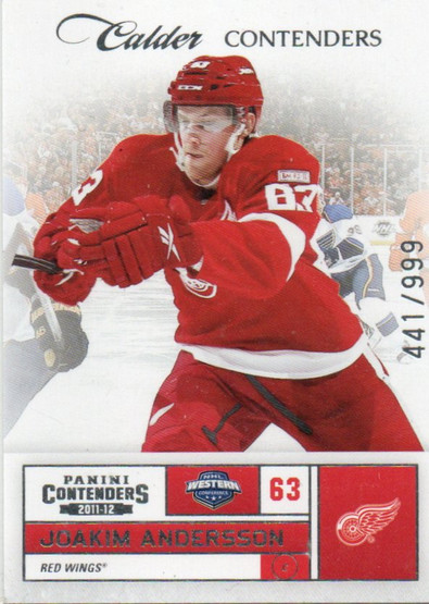  2011-12 Panini Contenders #276 Joakim Andersson RC