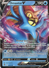 Pokemon Omastar V 035/195 Silver Tempest Ultra Rare