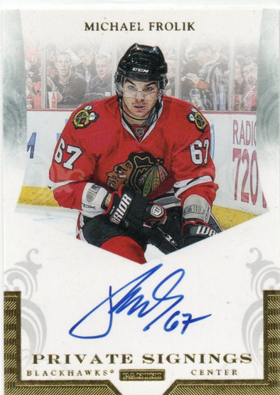  2011-12 Panini Private Signings #MF Michael Frolik