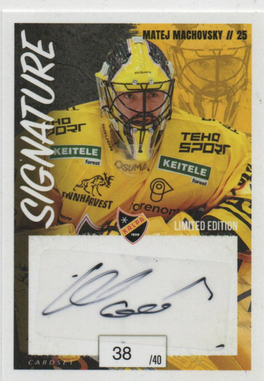 2022-23 Cardset Signature Matej MacHovsky /40