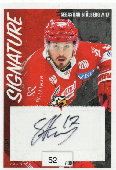 2022-23 Cardset Signature Sebastian Stålberg /100