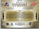  2020-21 The Cup Honorable Numbers Dual #HN2TZ Alex Tanguay/Henrik Zetterberg/40