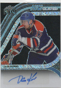  2024 Leaf Metal Hockey Legends ICEolated Diagonal Shimmer Black #ICEJK1 Jari Kurri /2