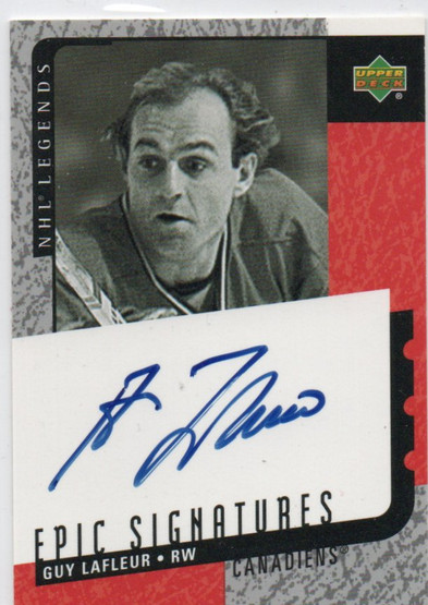  2000-01 Upper Deck Legends Epic Signatures #GL Guy Lafleur
