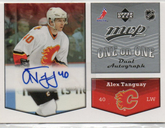  2007-08 Upper Deck MVP One on One Autographs #OATK Alex Tanguay/Miikka Kiprusoff