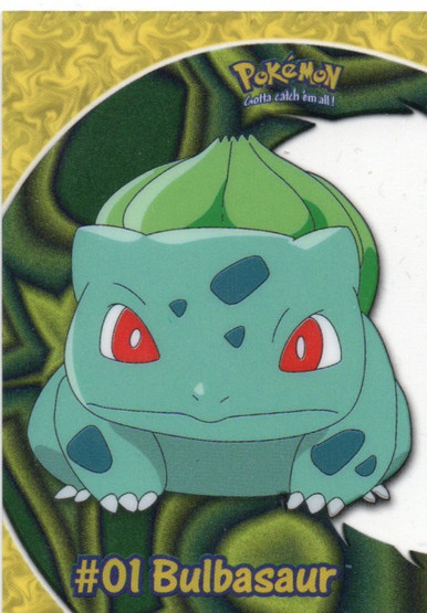 Pokemon Bulbasaur #PC2 Topps TV Clear
