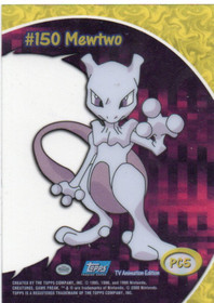 Pokemon Mewtwo #PC5 Topps TV Clear