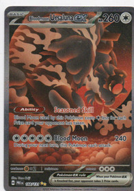 Pokemon Bloodmoon Ursulana ex 168/131 Prismatic Evolutions Special Illustration Rare