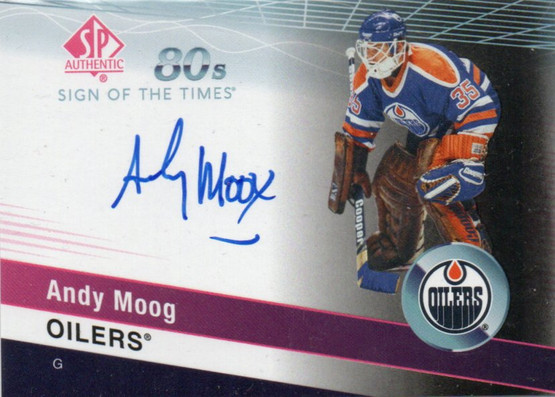  2019-20 SP Authentic Sign of the Times 1980s #ST80AM Andy Moog C