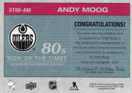  2019-20 SP Authentic Sign of the Times 1980s #ST80AM Andy Moog C