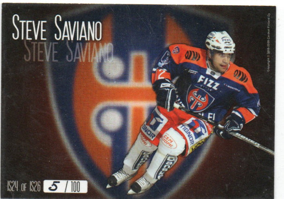 2008-09 Cardset International Stars  Steve Saviano /100