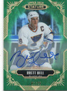 2020-21 Upper Deck Stature Autographs Green #96 Brett Hull /25