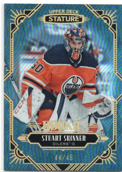  2020-21 Upper Deck Stature Blue #120 Stuart Skinner /45
