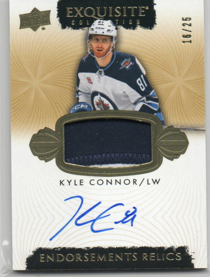  2016-17 Exquisite Collection Endorsements Relics #ERKC Kyle Connor/50