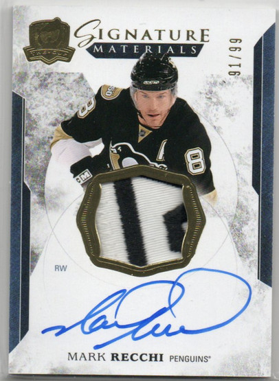  2017-18 The Cup Signature Patches #SPMR Mark Recchi/99