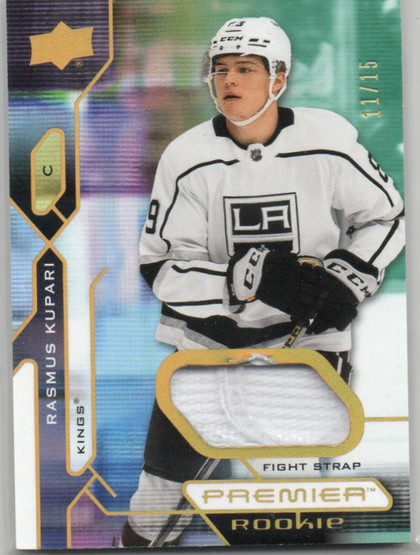  2021-22 Upper Deck Premier Jerseys Fight Strap #136 Rasmus Kupari /15