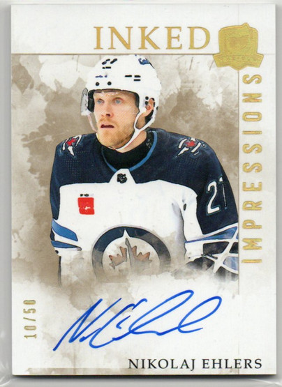  2023-24 The Cup Inked Impressions #IINE Nikolaj Ehlers/50