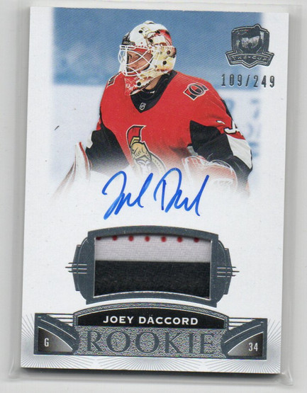  2019-20 The Cup #69 Joey Daccord JSY AU/249 RC