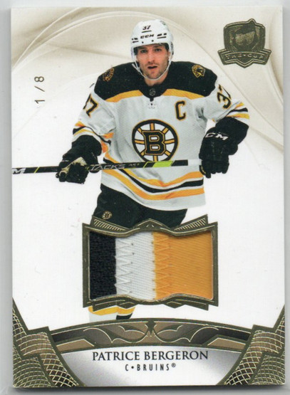  2020-21 The Cup Gold #10 Patrice Bergeron JSY/8
