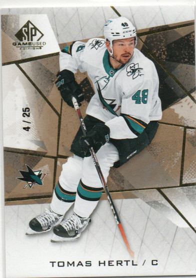  2021-22 SP Game Used Gold Fragment #67 Tomas Hertl /25