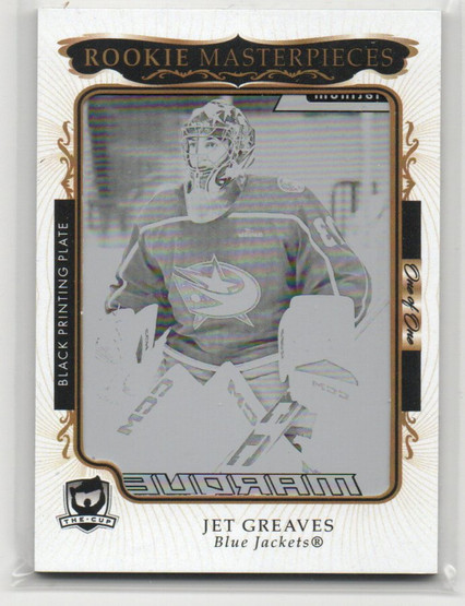  2023-24 The Cup Printing Plates O-Pee-Chee Platinum Black #237 Jet Greaves 1/1