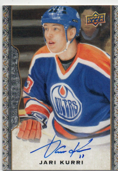  2014-15 UD Masterpieces Autographs #143 Jari Kurri E