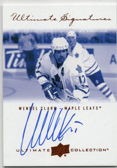  2021-22 Ultimate Collection '00-01 Ultimate Signatures Retro #USRWC Wendel Clark B
