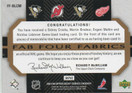 2007-08 Upper Deck Fab Four Fabrics #FFBLCM Martin Brodeur/Nicklas Lidstrom/Sidney Crosby/Evgeni Malkin /100