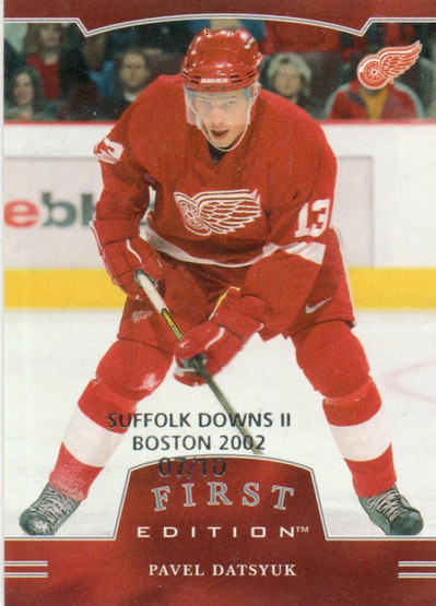 2002-03 BAP First Edition Boston Suffolk Downs #186 Pavel Datsyuk /10