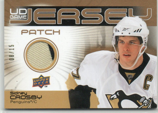  2010-11 Upper Deck Game Jerseys Patches #GJSC Sidney Crosby /15