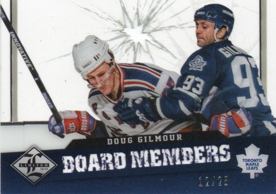  2012-13 Limited Board Members Die Cut #42 Doug Gilmour /25